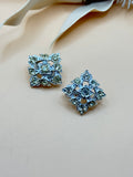 Vintage Sarah Coventry Silver Tone Clear Rhinestone Clip-On Earrings