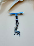 Vintage Silver Tone Stag Deer Dangle Bar Brooch