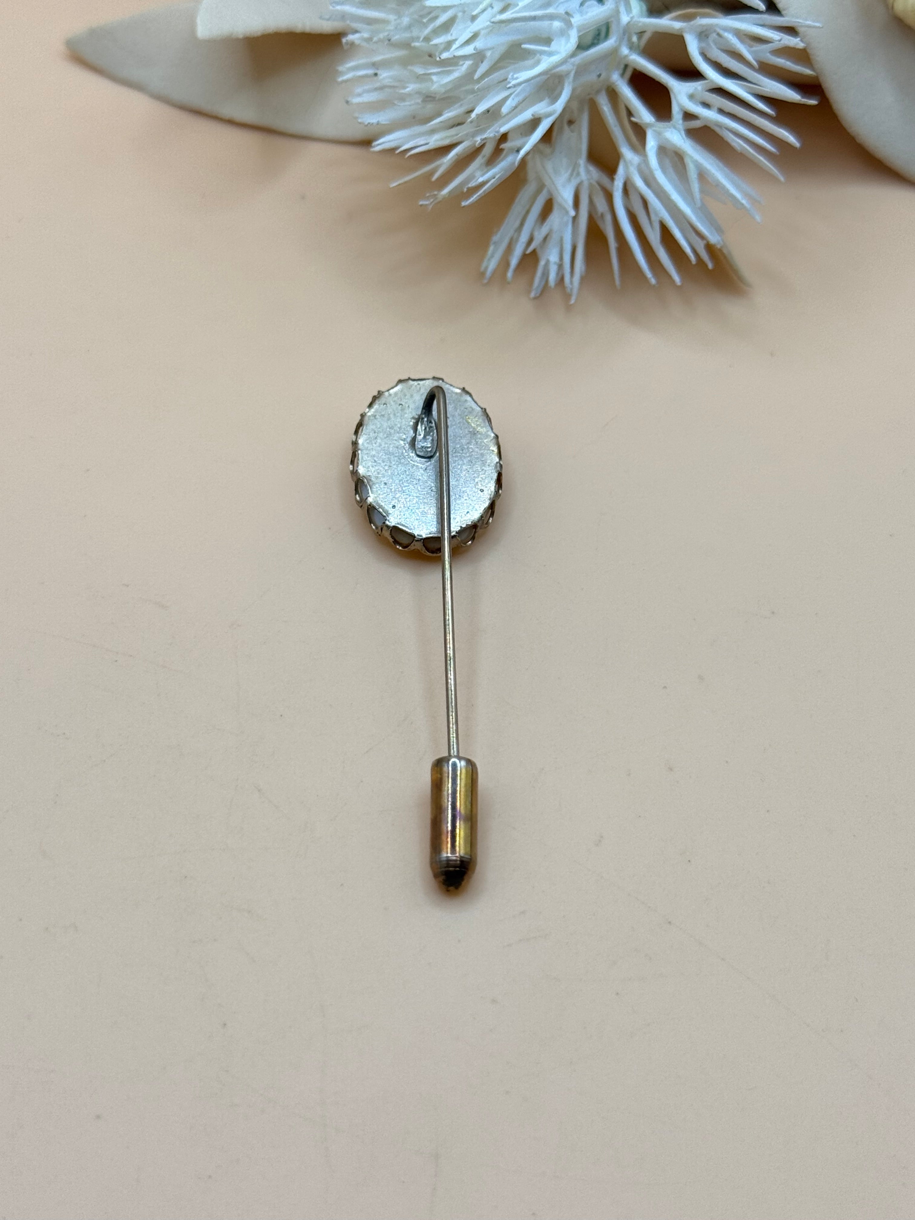 Vintage Dog Portrait Stick Pin