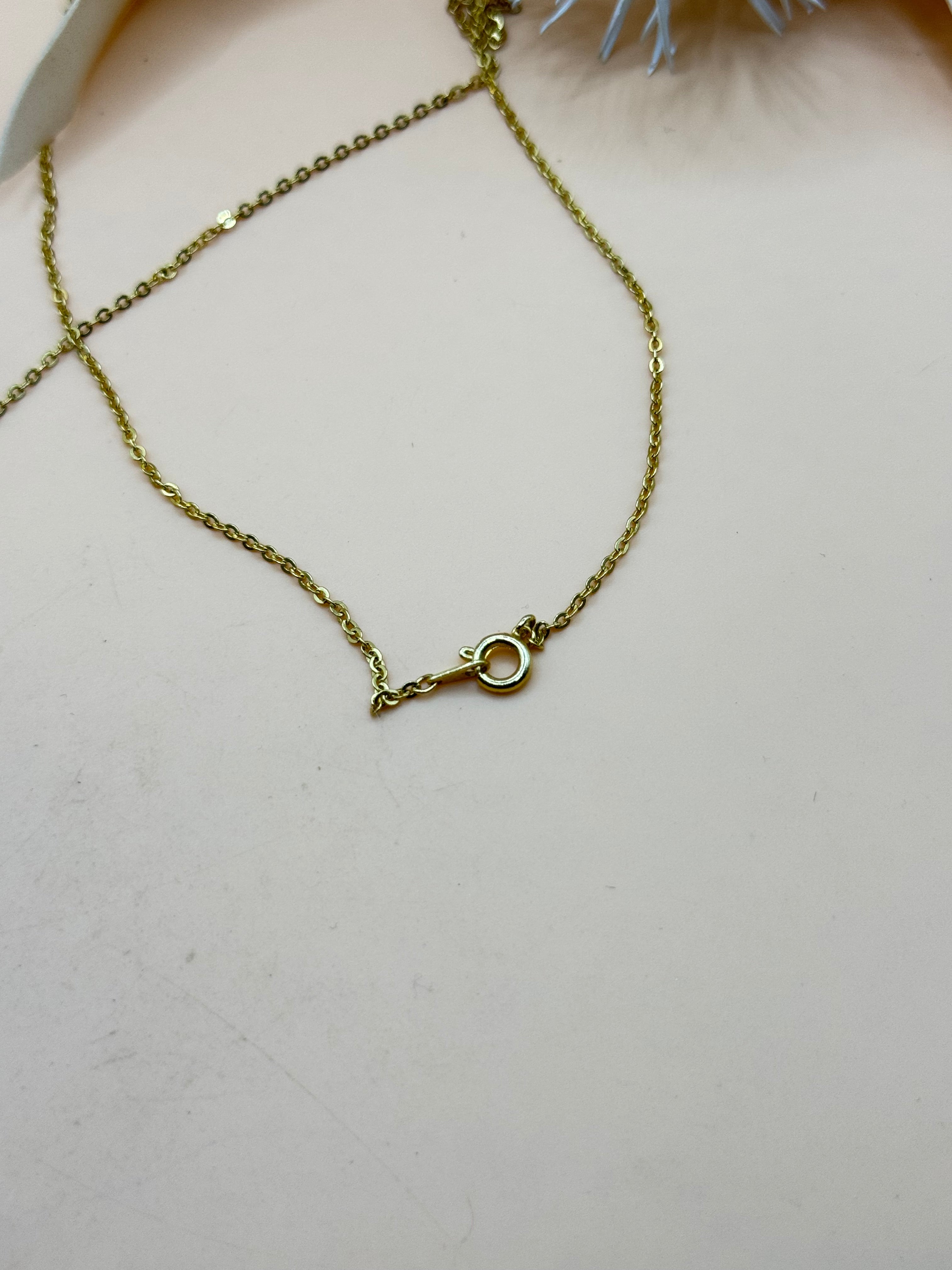 Vintage 28” Gold Tone Cream Egg Pendant Long Necklace
