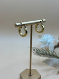 Gold Tone Hoop Earrings Classic Huggie Hoop Earrings Minimalist Everyday Jewelry